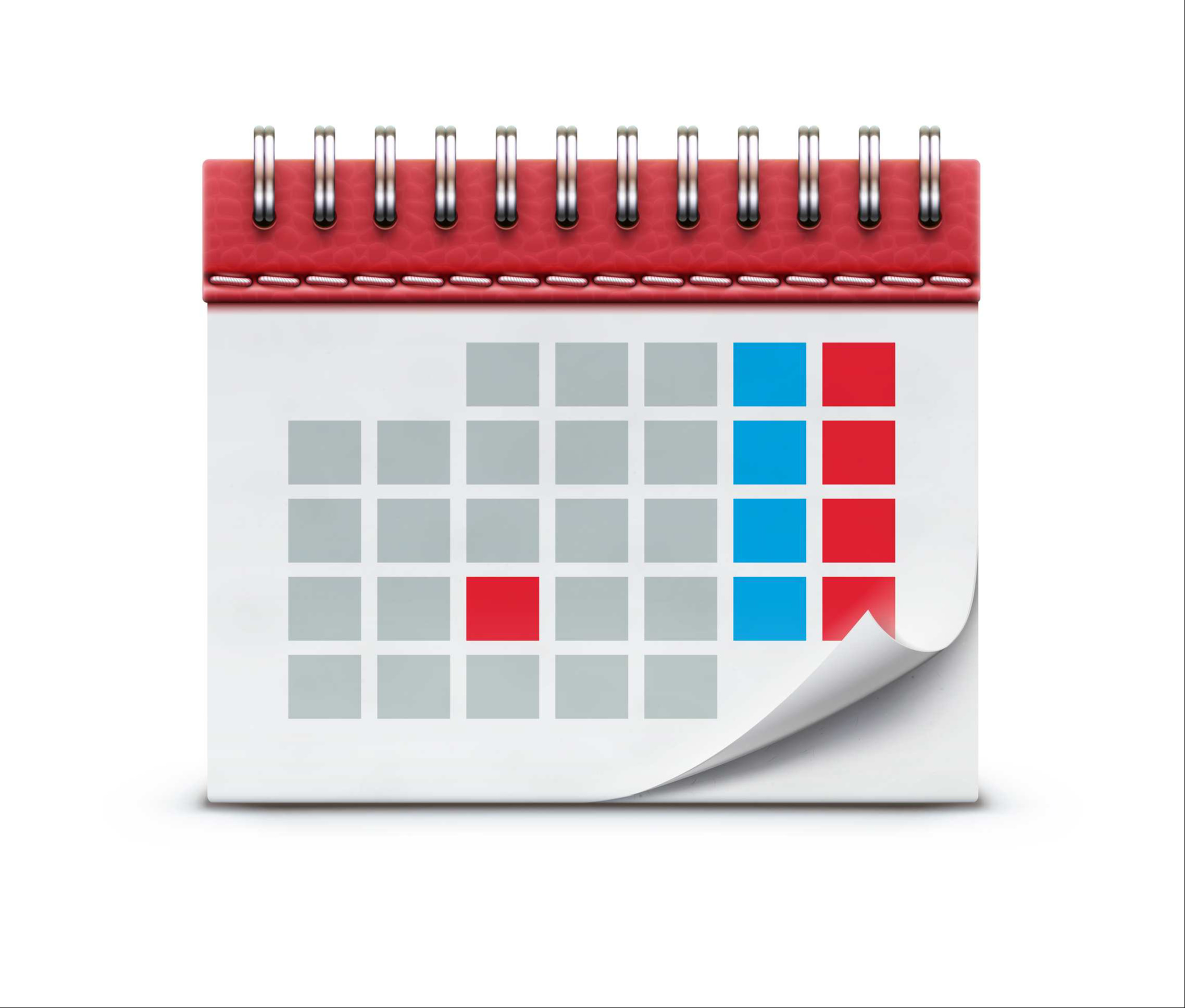Detailed illustration of a beautiful subscription calendar.